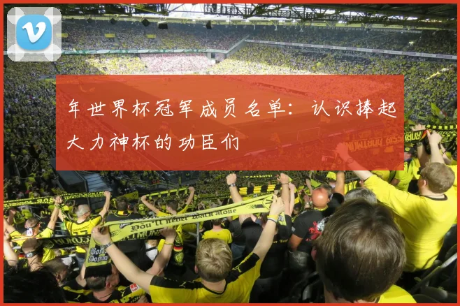 年世界杯冠军成员名单:认识捧起大力神杯的功臣们